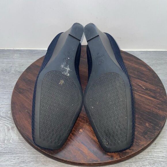 Vivaia Margot Wedge Pro Heels Womens 43 EU 11 US Black Knit Comfort Square Pumps - Picture 9 of 9